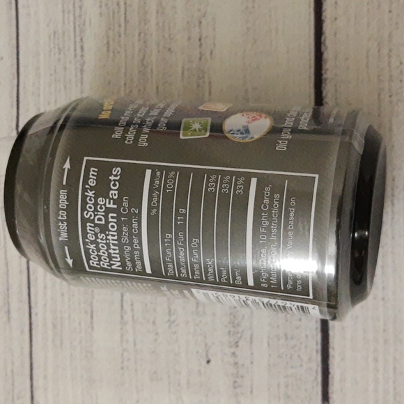 Rock'em Sock'em Dice Game In A Can Mattel Games Portable Travel Game SEALED - Picture 5 of 8